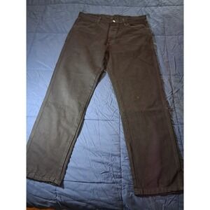 Rustler Mens Straight Leg Jeans 36x30 Black Classic Workwear Western Grunge